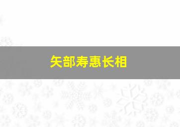 矢部寿惠长相