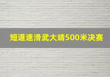 短道速滑武大靖500米决赛