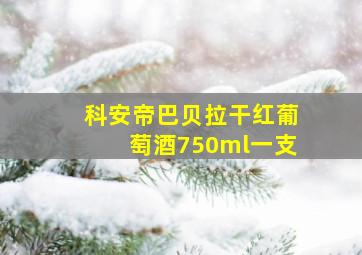 科安帝巴贝拉干红葡萄酒750ml一支