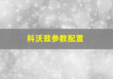 科沃兹参数配置