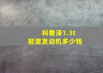 科鲁泽1.3t轻混发动机多少钱