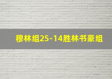 穆林组25-14胜林书豪组