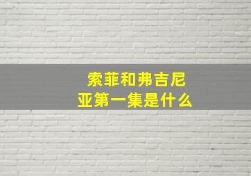 索菲和弗吉尼亚第一集是什么