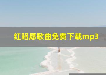 红昭愿歌曲免费下载mp3