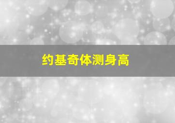 约基奇体测身高