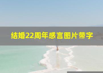 结婚22周年感言图片带字