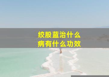 绞股蓝治什么病有什么功效