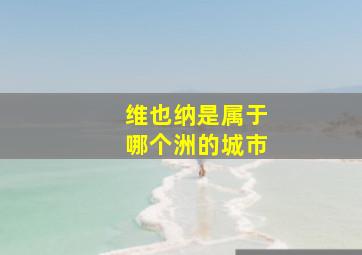 维也纳是属于哪个洲的城市