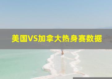 美国VS加拿大热身赛数据