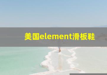 美国element滑板鞋