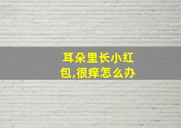 耳朵里长小红包,很痒怎么办