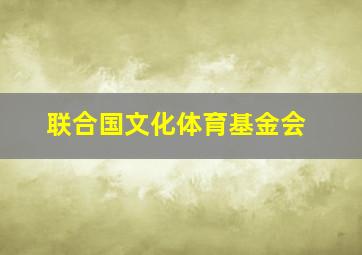 联合国文化体育基金会