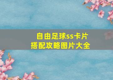 自由足球ss卡片搭配攻略图片大全