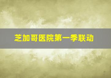 芝加哥医院第一季联动