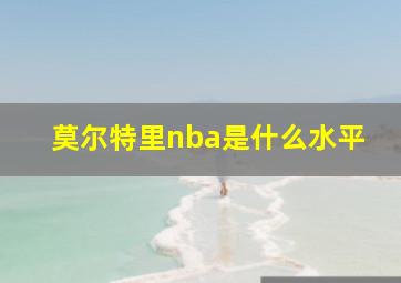 莫尔特里nba是什么水平