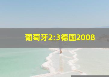 葡萄牙2:3德国2008