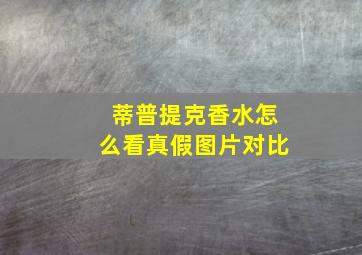 蒂普提克香水怎么看真假图片对比