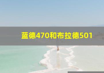 蓝德470和布拉德501