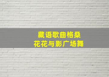 藏语歌曲格桑花花与影广场舞