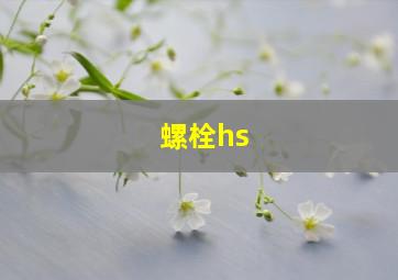 螺栓hs