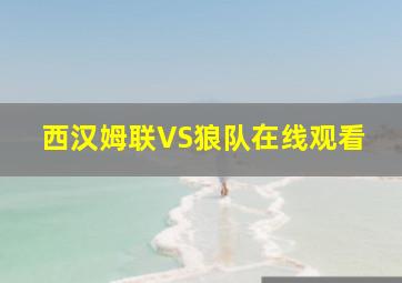 西汉姆联VS狼队在线观看