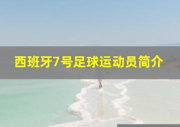 西班牙7号足球运动员简介