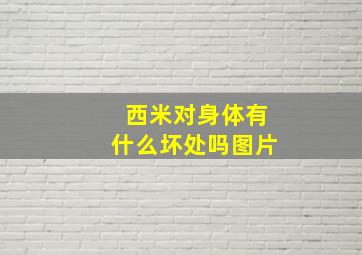 西米对身体有什么坏处吗图片