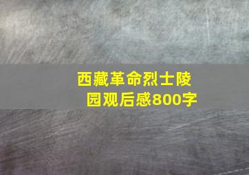 西藏革命烈士陵园观后感800字