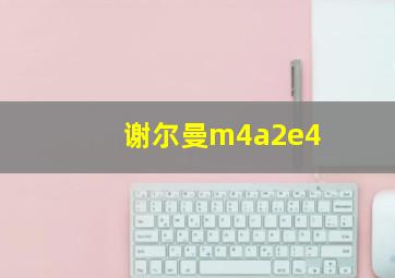 谢尔曼m4a2e4