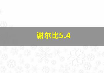 谢尔比5.4