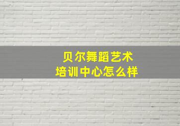 贝尔舞蹈艺术培训中心怎么样