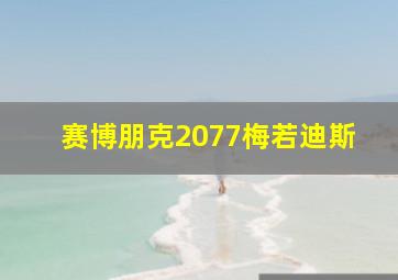 赛博朋克2077梅若迪斯