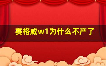 赛格威w1为什么不产了