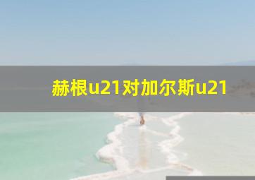 赫根u21对加尔斯u21