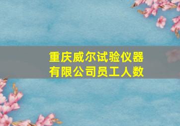 重庆威尔试验仪器有限公司员工人数