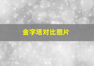 金字塔对比图片