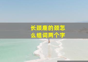 长颈鹿的颈怎么组词两个字