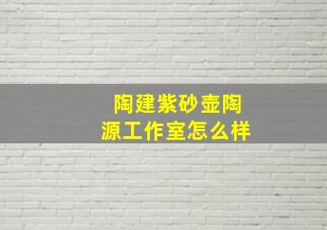 陶建紫砂壶陶源工作室怎么样