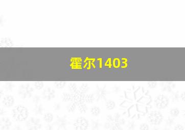 霍尔1403