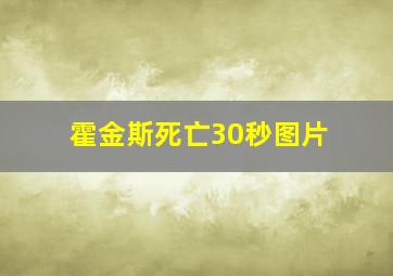 霍金斯死亡30秒图片