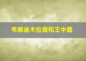 韦娜迪木拉提和王中磊