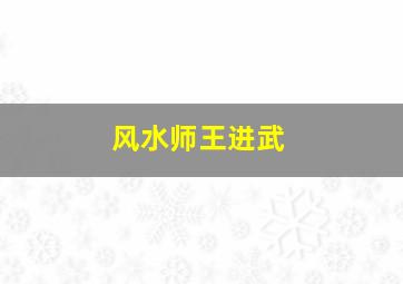 风水师王进武