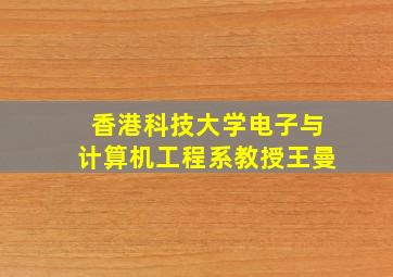 香港科技大学电子与计算机工程系教授王曼