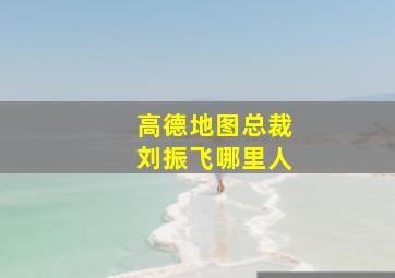 高德地图总裁刘振飞哪里人