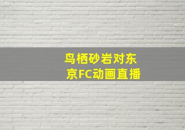 鸟栖砂岩对东京FC动画直播